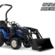 Iseki compacttractor met scheparm